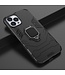 Zwart Ring Kickstand Hybrid Hoesje voor de iPhone 12 Pro Max