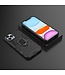 Zwart Ring Kickstand Hybrid Hoesje voor de iPhone 12 Pro Max