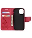 Rood Vlinder Bookcase Hoesje voor de iPhone 12 Pro Max