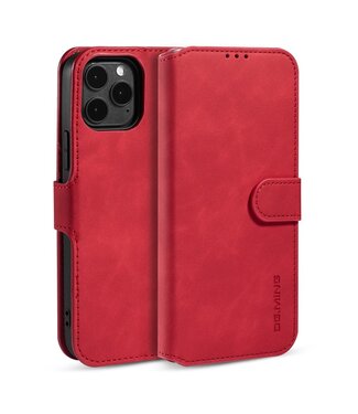 DG.Ming Rood Wallet Bookcase Hoesje iPhone 12 Pro Max