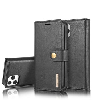 Zwart 2-in-1 Bookcase Hoesje iPhone 12 Pro Max