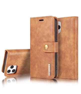 Bruin 2-in-1 Bookcase Hoesje iPhone 12 Pro Max