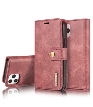 Rood 2-in-1 Bookcase Hoesje iPhone 12 Pro Max