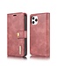 DG.Ming Rood 2-in-1 Bookcase Hoesje voor de iPhone 12 Pro Max