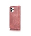 DG.Ming Rood 2-in-1 Bookcase Hoesje voor de iPhone 12 Pro Max