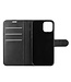 Zwart Litchee Bookcase Hoesje voor de iPhone 12 Pro Max