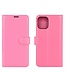 Roze Litchee Bookcase Hoesje voor de iPhone 12 Pro Max