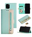 Turquoise Kanten Design Bookcase Hoesje voor de iPhone 12 Pro Max