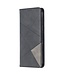 Zwart Geometrisch Patroon Bookcase Hoesje voor de iPhone 12 Pro Max