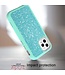 Turquoise Glitter Hybrid Hoesje voor de iPhone 12 (Pro)