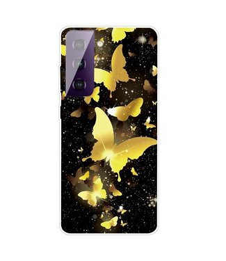 Vlinders TPU Hoesje Samsung Galaxy S21 FE