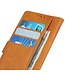 Bruin Faux Lederen Bookcase Hoesje voor de Samsung Galaxy S21 FE