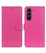 Roze Lychee Bookcase Hoesje voor de Samsung Galaxy S21 FE