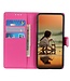 Roze Lychee Bookcase Hoesje voor de Samsung Galaxy S21 FE