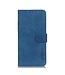 Khazneh Blauw Vintage Bookcase Hoesje voor de Samsung Galaxy S21 FE