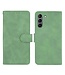 Groen Skin Touch Bookcase Hoesje voor de Samsung Galaxy S21 FE