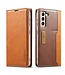 LC.IMEEKE Bruin Bookcase Hoesje voor de Samsung Galaxy S21 FE