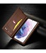 LC.IMEEKE Bruin Bookcase Hoesje voor de Samsung Galaxy S21 FE
