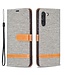 Grijs Jeans Bookcase Hoesje voor de Samsung Galaxy S21 FE