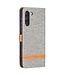 Grijs Jeans Bookcase Hoesje voor de Samsung Galaxy S21 FE