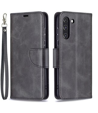 Zwart Wallet Bookcase Hoesje Samsung Galaxy S21 FE