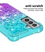 Blauw / Paars Glitter TPU Hoesje voor de Samsung Galaxy S21 FE