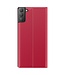 Rood Venster Bookcase Hoesje voor de Samsung Galaxy S21 FE