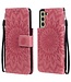 Roze Mandala Bookcase Hoesje voor de Samsung Galaxy S21 FE