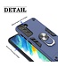 Blauw Ring Kickstand Backcover Hoesje voor de Samsung Galaxy S21 FE