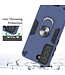 Blauw Ring Kickstand Backcover Hoesje voor de Samsung Galaxy S21 FE