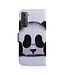 Droevige Panda Bookcase Hoesje voor de Samsung Galaxy S21