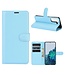 Blauw Lychee Bookcase Hoesje voor de Samsung Galaxy S21
