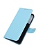 Blauw Lychee Bookcase Hoesje voor de Samsung Galaxy S21