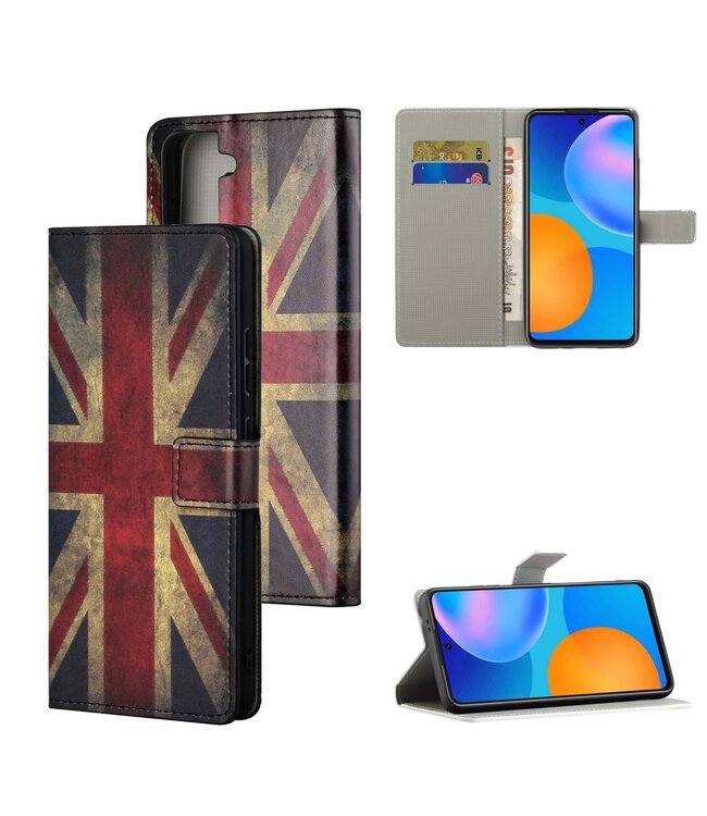 Vlag UK Bookcase Hoesje voor de Samsung Galaxy S21