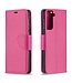 Roze Lychee Bookcase Hoesje voor de Samsung Galaxy S21