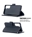 Zwart Geometrisch Bookcase Hoesje voor de Samsung Galaxy S21