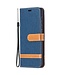 Blauw Jeans Bookcase Hoesje voor de Samsung Galaxy S21