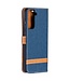 Blauw Jeans Bookcase Hoesje voor de Samsung Galaxy S21