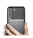 Zwart Twill Textuur TPU Hoesje voor de Samsung Galaxy S21