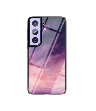 Paarse Lucht Hardcase Hoesje Samsung Galaxy S21