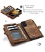 CaseMe Bruin Multifunctioneel Bookcase Hoesje voor de Samsung Galaxy S21