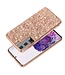 Rosegoud Glitter Hybrid Hoesje voor de Samsung Galaxy S21