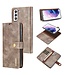 DG.Ming Grijs 2 in 1 Bookcase Hoesje voor de Samsung Galaxy S21