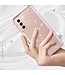 Doorzichtig Glitter Hybrid Hoesje voor de Samsung Galaxy S21
