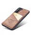 Taokkim Taokkim Bruin Pasjeshouder Faux Lederen Hoesje voor de Samsung Galaxy S21