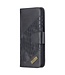 Zwart Krokodillen Bookcase Hoesje voor de Samsung Galaxy S21 Plus