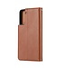 Bruin Wallet Bookcase Hoesje voor de Samsung Galaxy S21 Plus