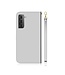 Wit Spiegel Bookcase Hoesje voor de Samsung Galaxy S21 Plus