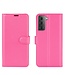 Roze Lychee Bookcase Hoesje voor de Samsung Galaxy S21 Plus