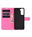 Roze Lychee Bookcase Hoesje voor de Samsung Galaxy S21 Plus
